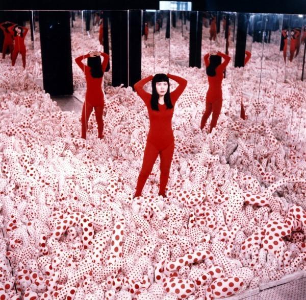 deeply obsessed with the idea of infinity, so much so that every Kusama artwork ever made has immersed the audience in infinite objects and patterns.