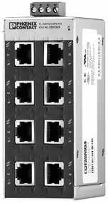 Ethernet switch 8-fold Ethernet switch Suitable for connection to signal conditioning instruments VEGAMET 39, VEGAMET 624/625, VEGASCAN 693 and PLICSRADIO C62 with Ethernet interface to an Ethernet