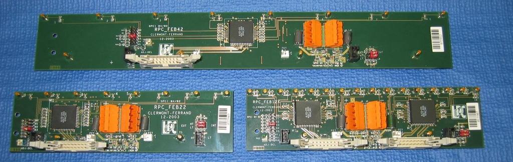 Present Front-End Electronics 20992 strips 2384 (+ spares) FE Boards 10 types of FEB (8 or 16 ch/board) For 2