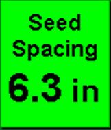 Loss/acre Each skip, multiple, and misplaced seed is assigned a yield loss.