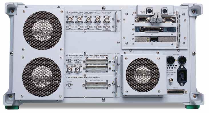 4 Pulse Pattern Generator Unit (200 Mb/s, 16 channels) 5 Error Detector Unit (200 Mb/s,16 channels) 6 3.5" FDD This is an MS-DOS format 1.44 MB/740 KB mode disk drive.