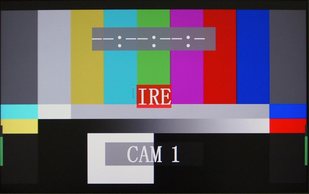 (large window, red background), and enhanced timecode display (large timecode overlay window).