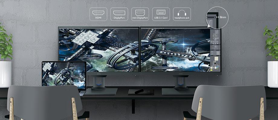 Design Concept To support the visual-intensive work required in the fields of animation, industrial design and commercial design, BenQ engineers have been working on the PD2500Q to develop a wide 25