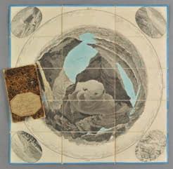 .., published Lucerne, 1820, engraved circular map with contemporary hand colouring, sectionalised and laid on linen, an oval vignette view to each corner, map edged in later blue tape, 530 x 530mm,