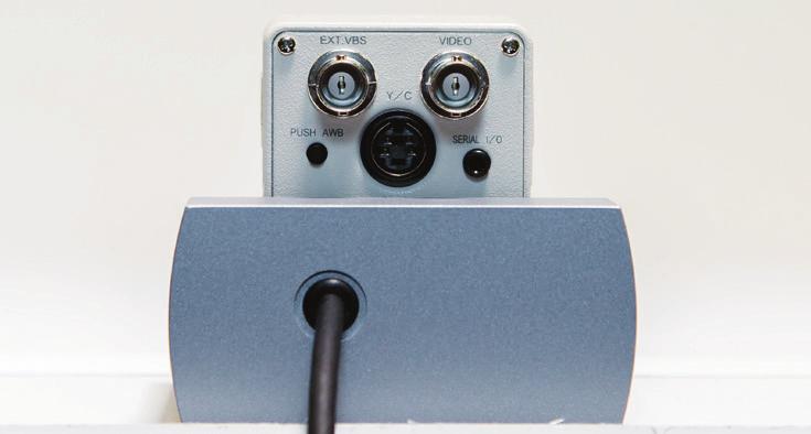 The camera power switch is located on the front panel of the CCU. 8. Look at the front of the monitor. A picture should be visible on the monitor.