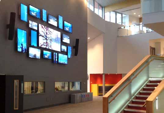 McEwan University keep sports fans informed with their large signage system 3 Edgehill University