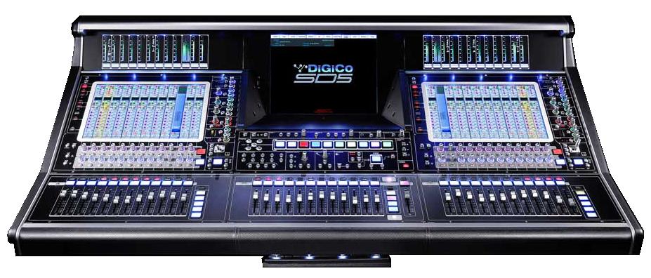 1.1 The Console SD5 - Getting Started The Digico SD5 consists of a worksurface, an audio engine and a range of onboard inputs and outputs.