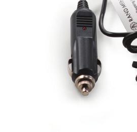 Plug the black and red connectors on the master cable