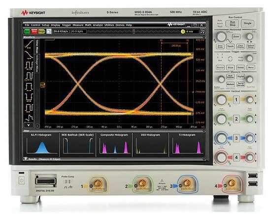 Infiniium S-Series Oscilloscopes At a Glance Table 1 S-Series Oscilloscope Band wid ths Model Analog Band wid th Maximum Sampling Rate (2-channel) Standard Memory Depth (2/4-channel mode)
