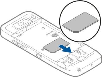 Cartela SIM, acumulatorul, încărcarea, cartela de memorie Asamblaţi aceste componente şi începeţi să utilizaţi aparatul Dvs. Nokia E52. Introducerea cartelei SIM şi a acumulatorului 1.