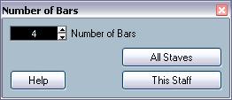 5. If you use bar numbers, adjust them as described in the previous example. The final upbeat.