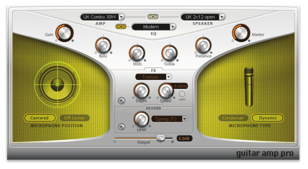 32 Distortion Guitar Amp Pro The Guitar Amp Pro effect is specially tailored for the electric guitarist.