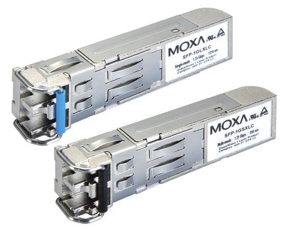 Connectors: Duplex LC Connector or Simplex LC Connector (WDM-type only) Note: WDM-type SFP modules must be used in pairs (e.g.