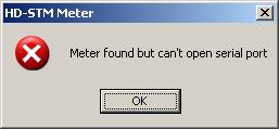 Click OK on the pop-up showing the com port in use. Click Transfer to send the data to your meter.