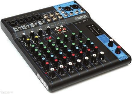 1-6 Yamaha MG-10 Audio Mixer The audio mixer is a standard piece of equipment that is used in most video production set ups.