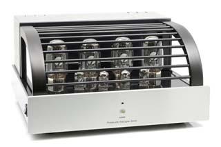 DiaLogue Seven, 70W mono power amplifier Tubes: 2 x 12AX7, 2 x 12AU7 and 4 x KT-88 Input: RCA single-ended Outputs: 2, 4 and 8 Ohm The DiaLogue Seven shares much of its basic circuitry with the