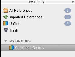 3. Organizing your library references As your library grows you will want to find ways to organize your references to make your research more efficient.