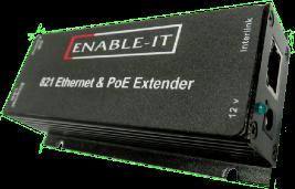Mounting the Enable-IT 824WP Gigabit PoE Extender Units The Enable-IT 824WP extended PoE solution is designed for quick wall mounting.