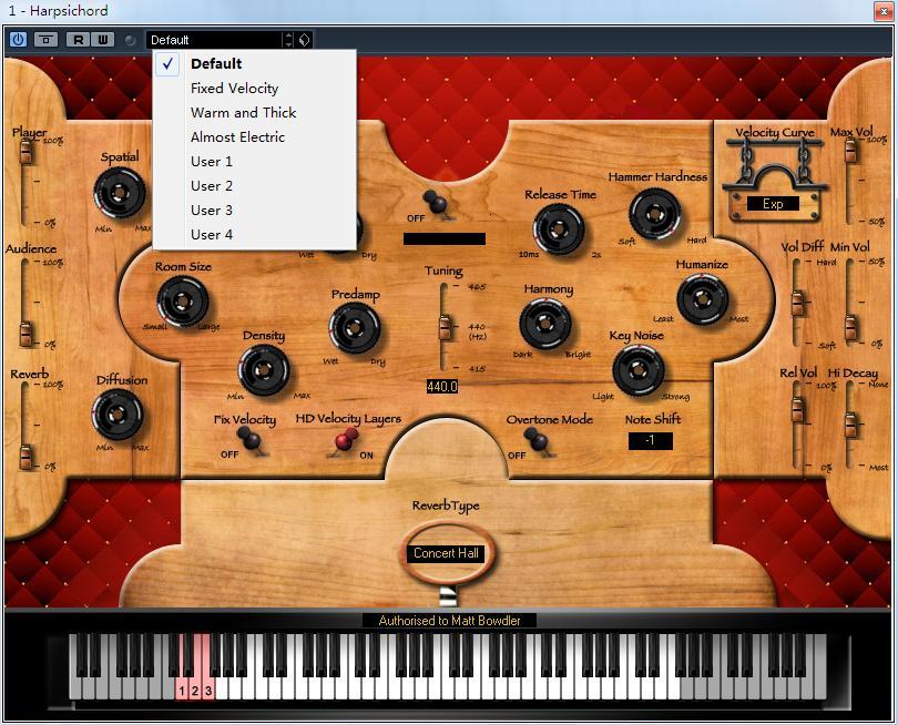 Using Presets There are a total of 8 factory presets for users to customize.