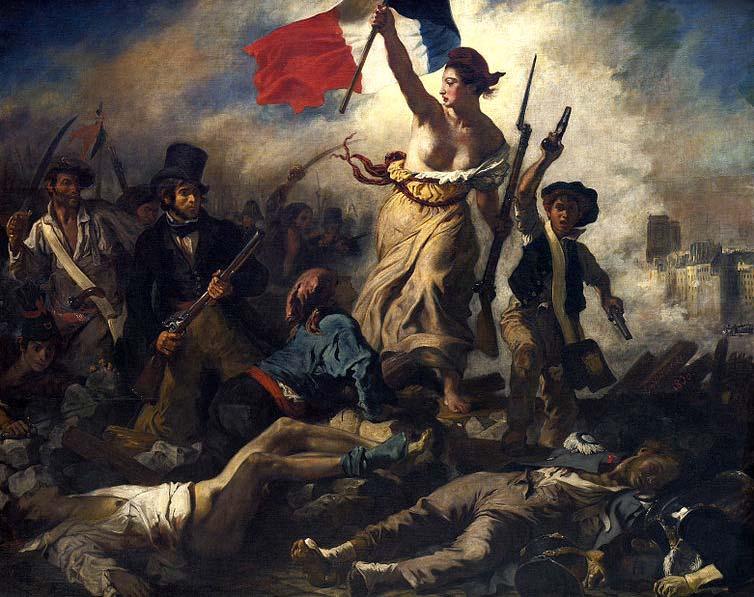 Question 4 (A) Describe, analyse and compare the forms and expressions of Plate (7) and Plate (8); interpret and evaluate these works. (20 marks) Plate (7) Eugène Delacroix.