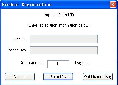 Enter your User ID and License Key, and press the Enter Key button.