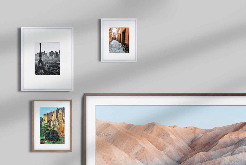 The Frame Design Customizable Frames The Frame completes any picture.