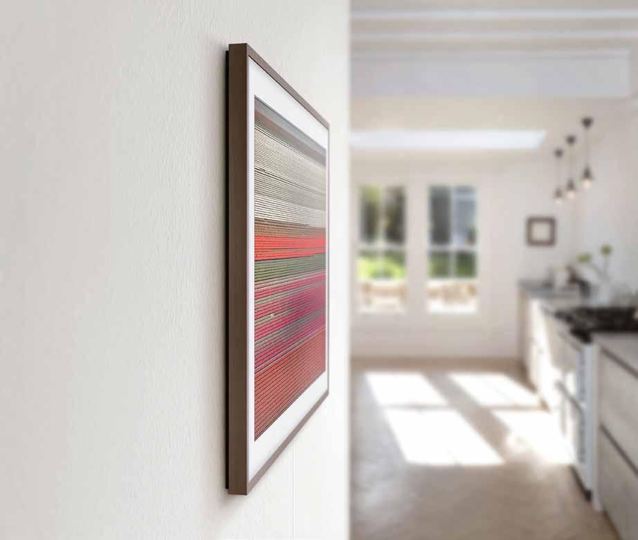 all day long. Motion Sensor # The Frame automatically turns off to save power when you leave the room and turns on when you return.