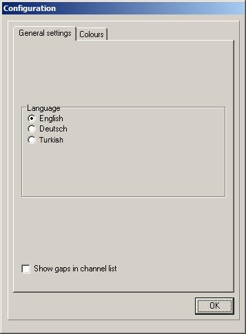 5.b Configuration Click on the "Config." button to change the general settings of SetEdit.