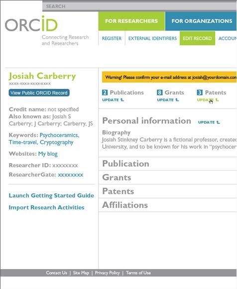 Up orcid.