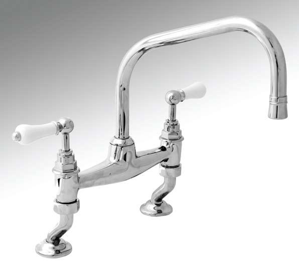 keep the same style of the brassware throughout if