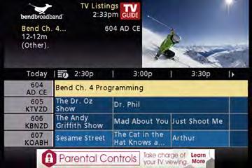 i-guide Quick Reference Smart Channel Surfing Flip Bar When you change channels, the Flip Bar appears and provides a brief two-line description about the program and other information including