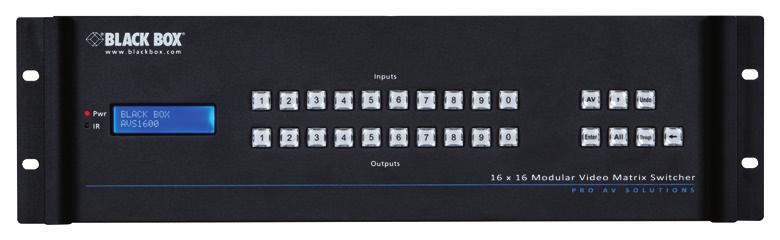4 EASY STEPS TO BUILD YOUR MODULAR VIDEO MATRIX SWITCHER 1 SELECT A CHASSIS The foundation of the system consists