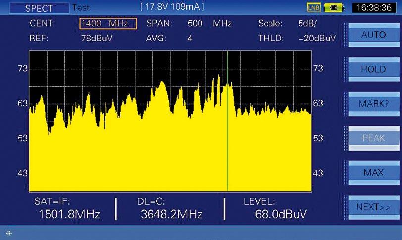 The result was pretty amazing: we obtained a gain of up to 6.2 dbµv!