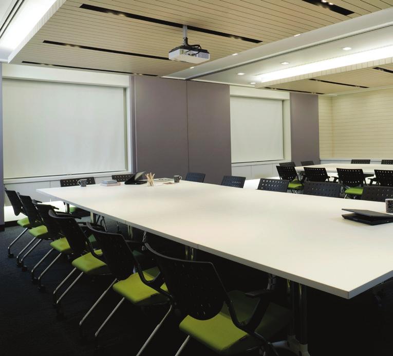 Divisible Room Space is always at a premium and needs to be flexible for different types and sizes of meetings. Multiple screens help communicate more effectively.