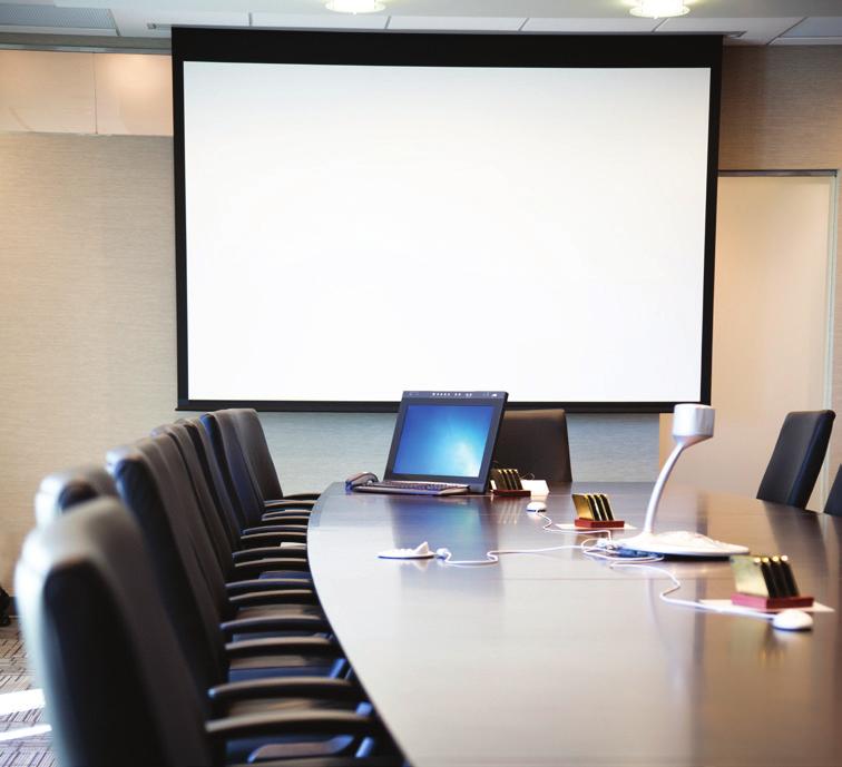 Conference Room Conference rooms are designed to cater to a wide variety of presenters and media.