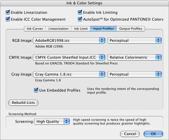 ink and color settings 30 Enable Black Preservation The Enable Black Preservation option works with Total Ink Limit to maintain a rich black.
