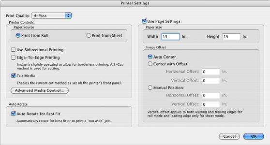 Basic Printing from ColorBurst The following steps will walk you through your first print from ColorBurst. The Environment pulldown menu in the Job Manager window. The Printer Settings window. 1. 2.