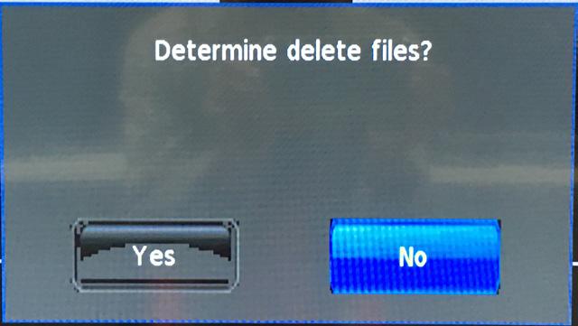 Media Player Operation Delete To delete a file, select the file you want to delete by using the buttons and press ENTER.