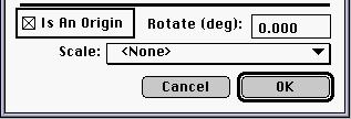 Video Point Manual Page 25 Figure 3-12: The Origin Dialog Box. It can be used to assign a name, marker, mass, and coordinate system to a point series.