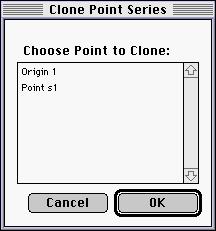 Video Point Manual Page 35 Figure 3-24: The Clone Point Series Dialog Box allows users to create a clone of a point series to associate with a different coordinate system.