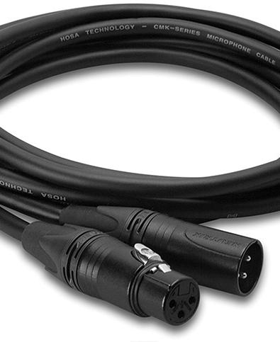 Sensitive signal Use balanced XLR. Be aware of parallel 230V cables.