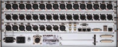 playout system. Connection to other Studer OnAir and Vista consoles for I/O sharing and acquisition of remote signals is easy since STUDER RELINK functionality is integrated into the OnAir 1500.