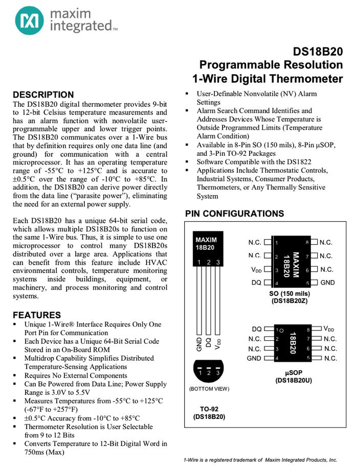 Temperature Sensor Extension accuracy ±0.