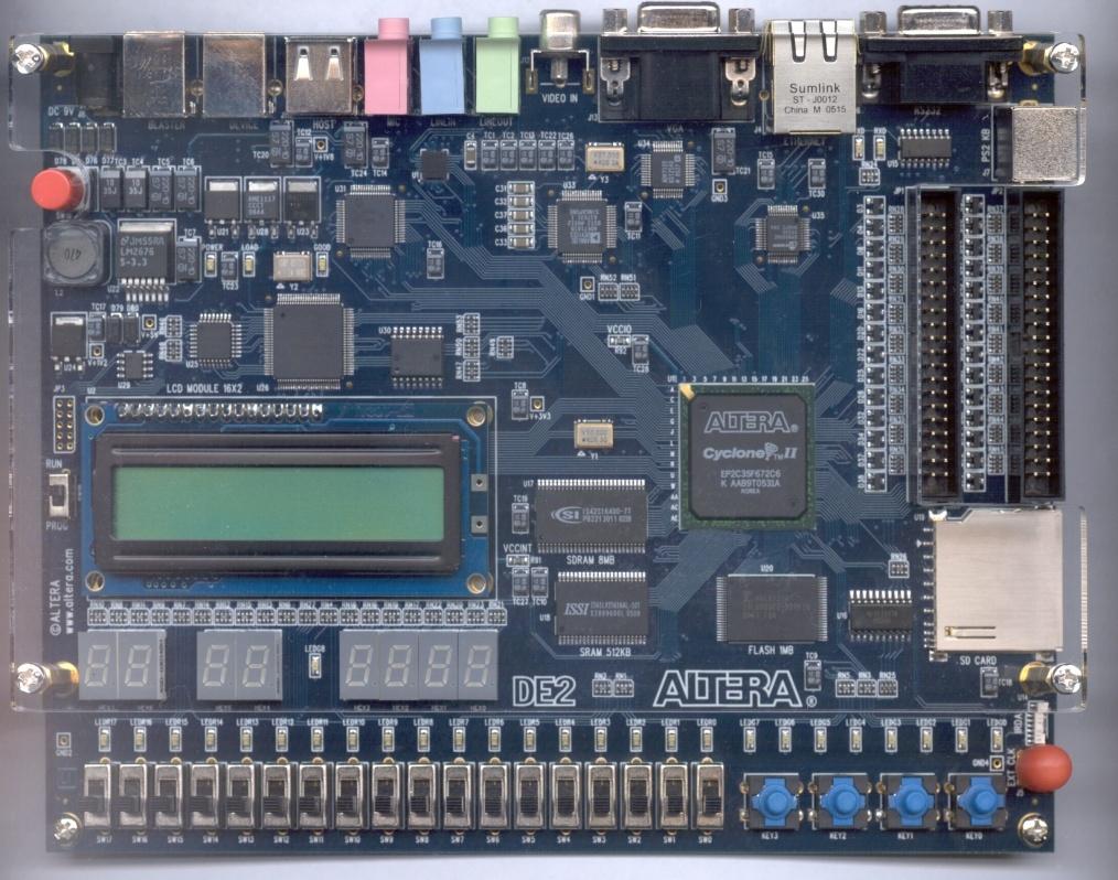 DE2 University Board DE2 Board Cyclone II EP2C35 FPGA (Datorteknikcourse) 4 Mbytes of flash memory 512