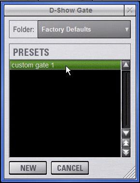 Presets Folder selector Copying dynamics settings 2 Go to the channel where you want to paste the settings.