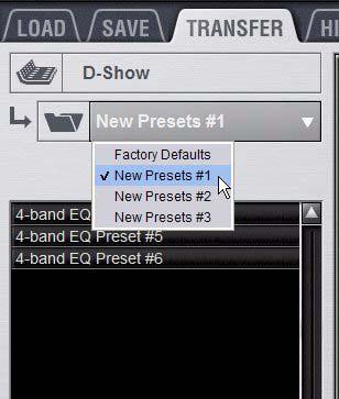 2 Click the Duplicate button. The folder and all of the Preset files it contains are duplicated. You can also right-click a Preset Folder name and choose Duplicate to duplicate the folder.