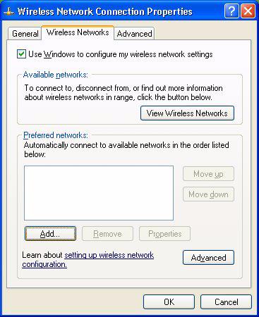 Configuring a wireless connection in Windows Airport Network Advanced window 5 Click OK. 6 Go to Enabling Remote Operation on page 252.