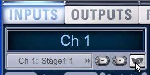 2 Click the Channel Presets icon (the folder icon located to the right of the Channel Routing indicator and +/ buttons).