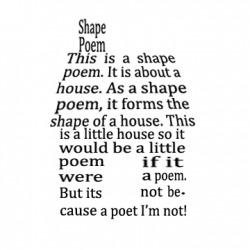 Poem #4: Shape Definition: A shape