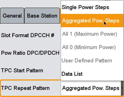 Follow steps 1 to 11 of Generation of Uplink Signal with SMx on page 30 2. In step 12, select Aggregated Pow.
